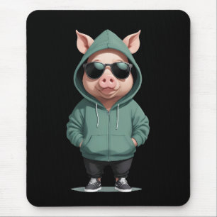 Schweinefleisch Hoodie Funny Cooler Tiercharakter Mousepad