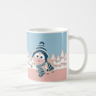 Schweinefleisch im Winter Tasse