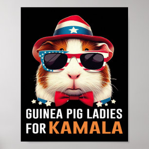 Schweinefleisch Ladys for Kamala Funny Cat 2024 Pr Poster