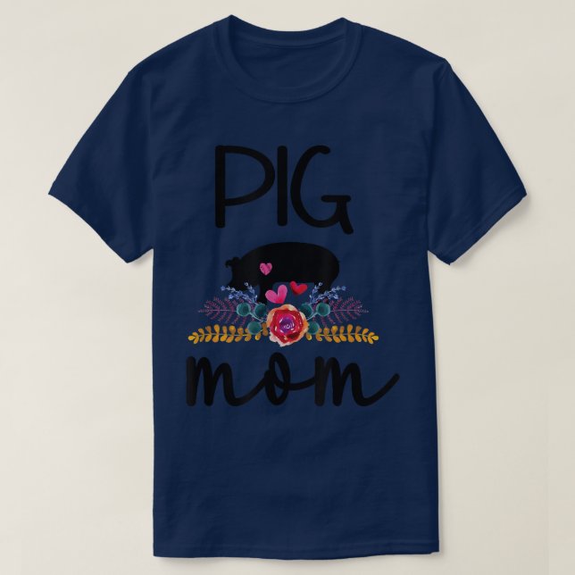 Schweinefleisch Mama Proud Schweinefleisch Bauer S T-Shirt (Design vorne)