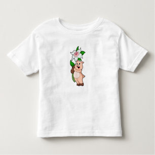 Schweinefleisch mit Blume Lilie Kleinkind T-shirt