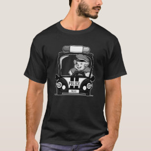 Schweinefleisch, Polizist, Hog Lover, Funny Farm A T-Shirt