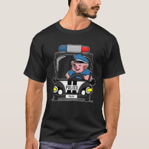Schweinefleisch Polizist Schweinezüchter T-Shirt
