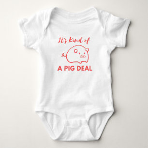 Schweinefleisch-Spaß: Art des BIG-Deals (Schwein) Baby Strampler