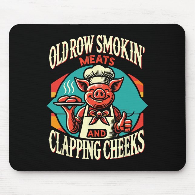 Schweinefleisch von Smokin und Wangenklatschen Mousepad (Vorne)