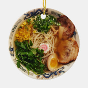 Schweinefleischramen-Nudeln Keramik Ornament