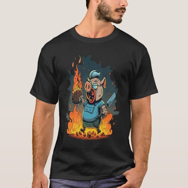 Schweinefleischsteak 1 T-Shirt (Vorderseite)