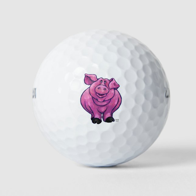 Schweinegengeschenke und -zubehör golfball (Vorderseite)