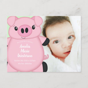 Schweinehälfte Postkarte