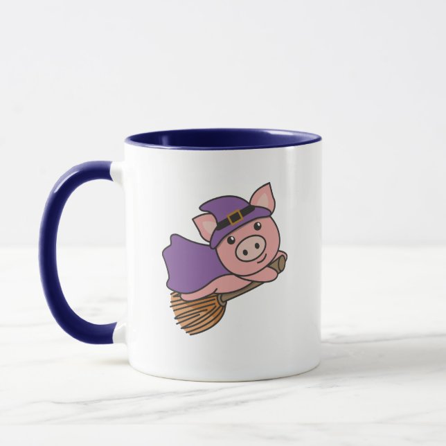 Schweinehalter Hexenkind Hexen Kostüm Tasse (Links)