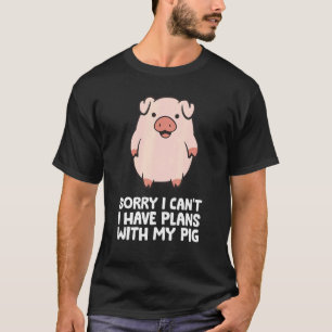 Schweinehalter Schweinefleisch Bauer Leider kann i T-Shirt