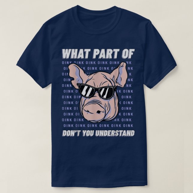 Schweinehalter Schweinezucht Schweinefleisch Lives T-Shirt (Design vorne)