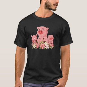 Schweinehaltung Niedlicher Zuchtbetrieb Tiere Baue T-Shirt