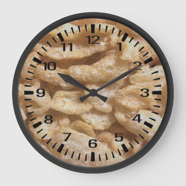 Schweinehäute Große Wanduhr (Vorderseite)