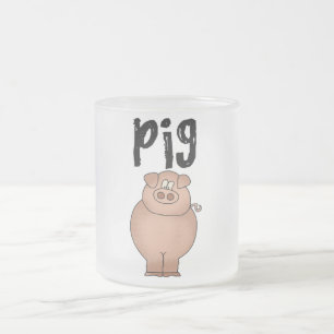 Schweinehof-Tier-T-Shirts und Geschenke Mattglastasse