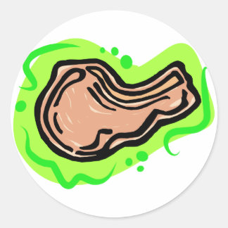 Schweinekanne Runder Aufkleber