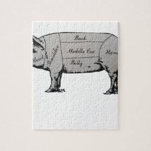 Schweinekarte Puzzle