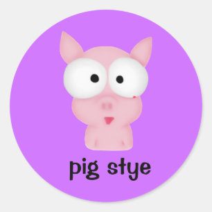 Schweinekleber Runder Aufkleber