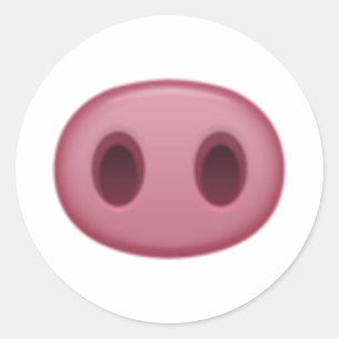 Schweineknie - Emoji Runder Aufkleber