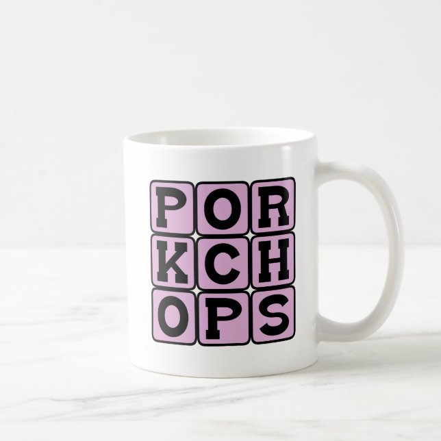 Schweinekochen, Schweinefleisch Tasse (Rechts)
