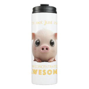 Schweinekonzentriertes Phantastisches Niedliches,  Thermosbecher