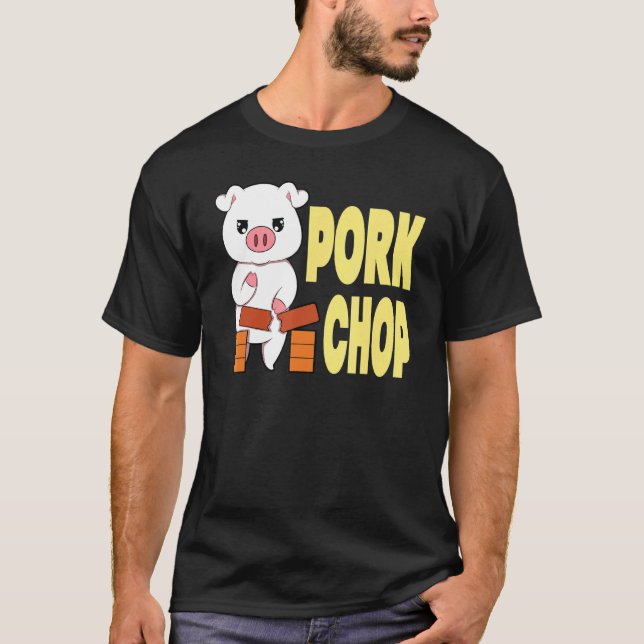 Schweinekorpfe Karate Chop T-Shirt (Vorderseite)