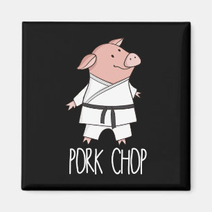 Schweinekotelett - Lustiger Schweine-Tier-Wortwitz Magnet
