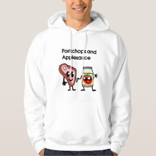 Schweinekotelett und Apfelmus-Shirt Hoodie