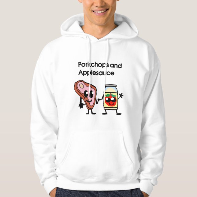 Schweinekotelett und Apfelmus-Shirt Hoodie (Vorderseite)
