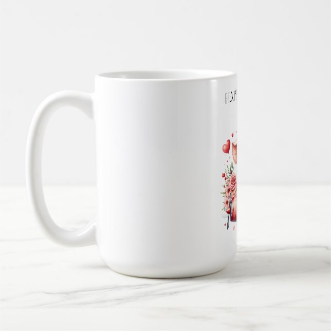Schweinepilot Geburtstag Kaffeetasse (Links)