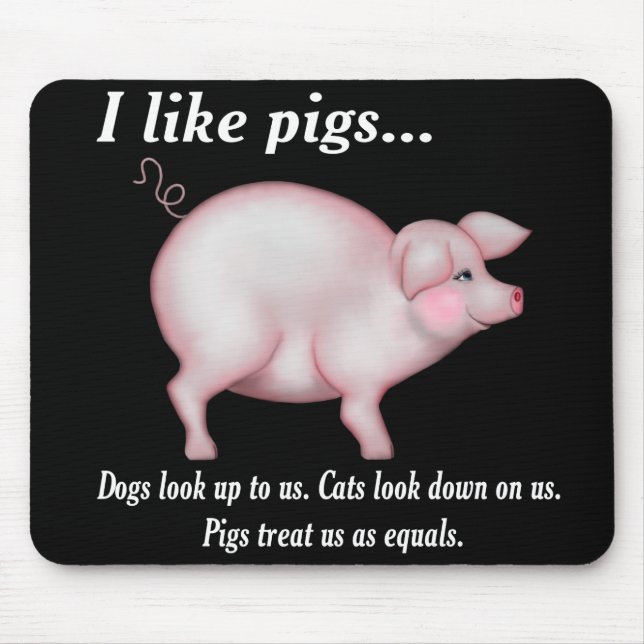 Schweinequalität Mousepad (Vorne)