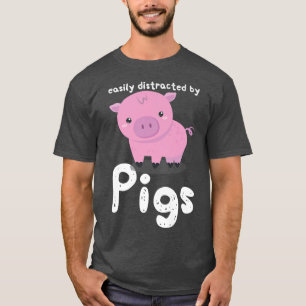 Schweineschirme für Männer Schweine Rosa Schweinef T-Shirt