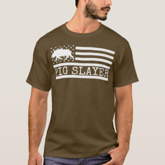 Schweineschlachtboars Boar Jagd Hohn US amerikanis T-Shirt