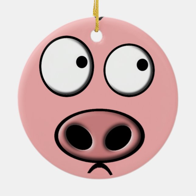 Schweineschmuck (beidseitig) keramikornament (Hinten)