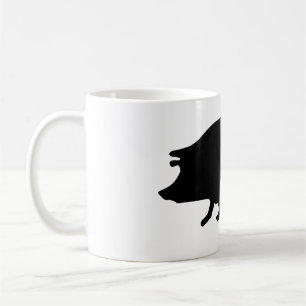 Schweinesilhouette Kaffeetasse