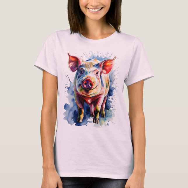 Schweinetag T-Shart rosa phantastisch T-Shirt (Vorderseite)