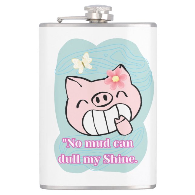 Schweineziffer Flachmann (Vorderseite)