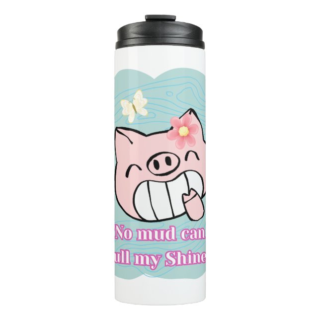 Schweineziffer Thermosbecher (Vorderseite)