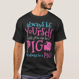Schweinezucht Bauer Metzger Schweinefleisch Niedli T-Shirt