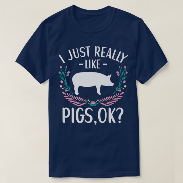 Schweinezucht für Niedliche Schweineliebhaber Bekl T-Shirt (Design vorne)