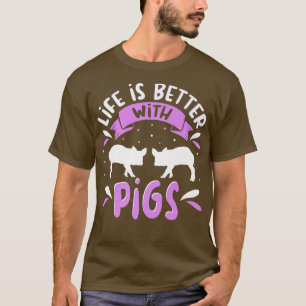 Schweinezucht für Niedliche Schweineliebhaber Bekl T-Shirt