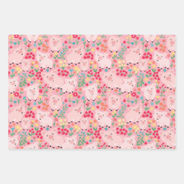 Schweinezucht Rustikale Geburtstagspartei Geschenkpapier Set