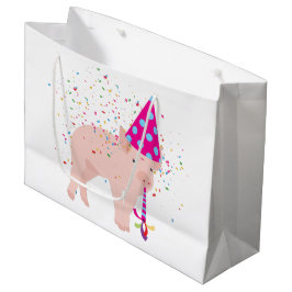 Schweinezucht - Tiere mit Party Große Geschenktüte