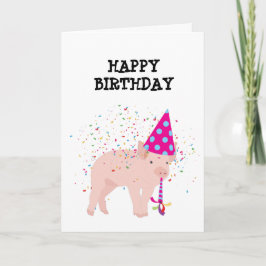 Schweinezucht - Tiere mit Party Karte