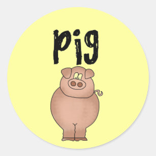 Schweinezucht - Tiergeschenke und -geschenke Runder Aufkleber