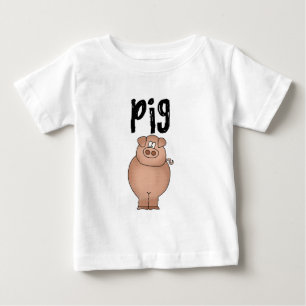 Schweinezuchtbetrieb-Tiert-shirts und Geschenke Baby T-shirt