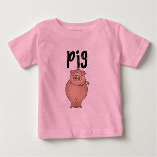 Schweinezuchtbetrieb-Tiert-shirts und Geschenke Baby T-shirt