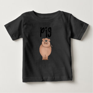 Schweinezuchtbetrieb-Tiert-shirts und Geschenke Baby T-shirt