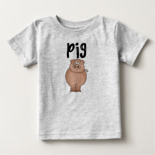Schweinezuchtbetrieb-Tiert-shirts und Geschenke Baby T-shirt