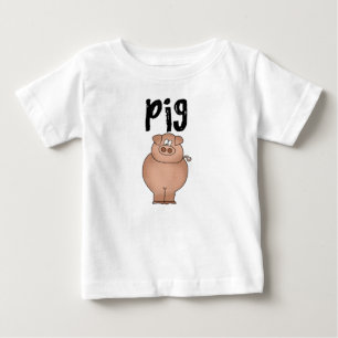 Schweinezuchtbetrieb-Tiert-shirts und Geschenke Baby T-shirt